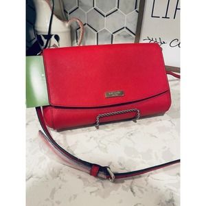 NEW Kate spade Greer Laurel Way Crossbody Shoulder Bag WKRU4092 Hot Chili